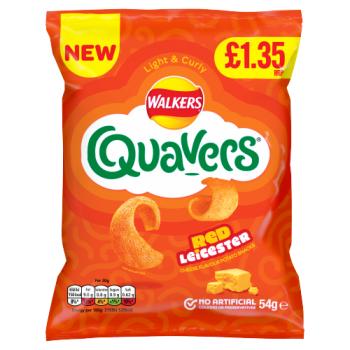 Quavers Red Leicester Cheese Sharing Crisps 54g PMP RRP £1.35