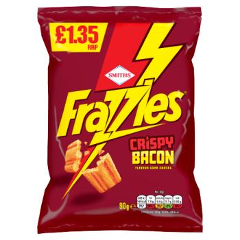 Frazzles Bacon Crisps Sharing Bag Crisps 90g PMP £1.35 RRP