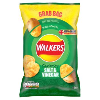 Walkers Crisps Salt & Vinegar, 45g