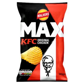 Walkers MAX KFC Original Chicken Sharing Crisps 140g