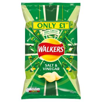 Walkers Salt & Vinegar Crisps 75g