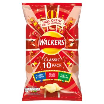 Walkers Classic Variety Crisps 10 x 25g