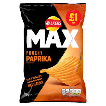 Walkers Max Paprika Pm100