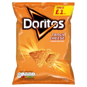 Doritos Tangy Cheese Tortilla Chips 70g PMP £1