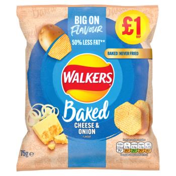 Walkers Baked Cheese & Onion Pm1.00