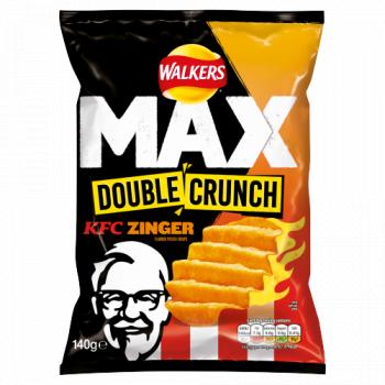 Walkers Max Double Crunch KFC Zinger Sharing Crisps 140g