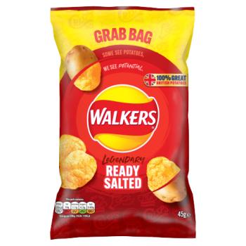 Walkers Ready Salted Crisps 45g