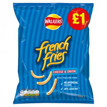 Walkers French Fries Cheese & Onion Snacks £1 Rrp Pmp 54g