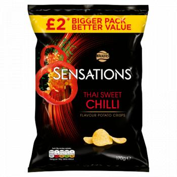 Walkers Sensation Thai Sweet Chill 170g