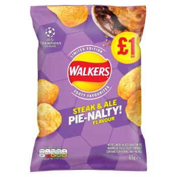 Walkers Steak & Ale Pie-Nalty Crisps 65g PM £1