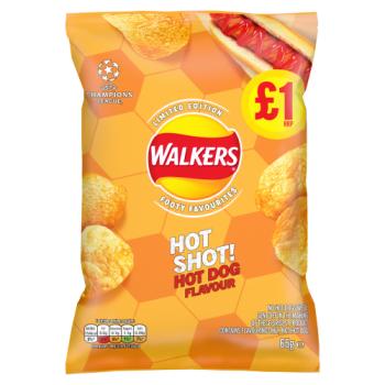 Walkers Hot Shot Hot Dog Crisps 65g PM £1