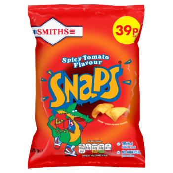 Smiths Snaps Spicy Tomato Snacks 39p Pmp 21g