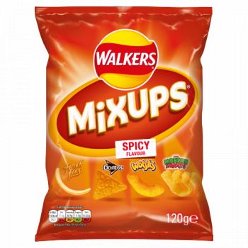 Walkers Mix Ups Spicy Sharing Snacks 120g