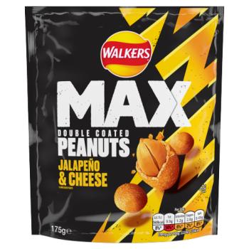 Walkers Max Jalapeño & Cheese Sharing Double Coated Peanuts 175g