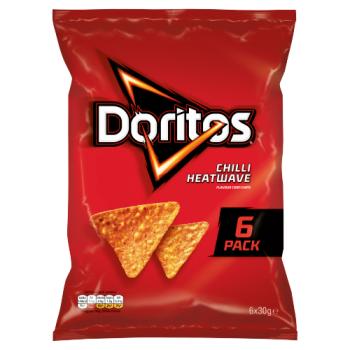 Doritos Chilli Heatwave Multipack Tortilla Chips 6x30g