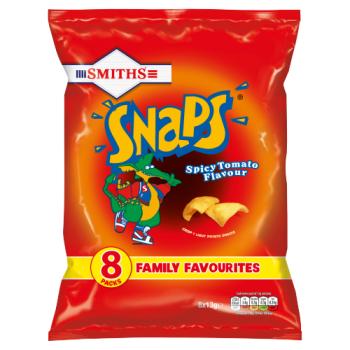 Smiths Snaps Spicy Tomato Multipack Snacks 8x13g