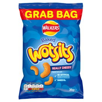 Walkers Wotsits Really Cheesy Snacks Crisps 36g