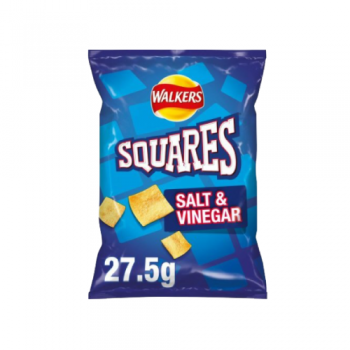 Walkers Squares Salt & Vinegar 27.5g 