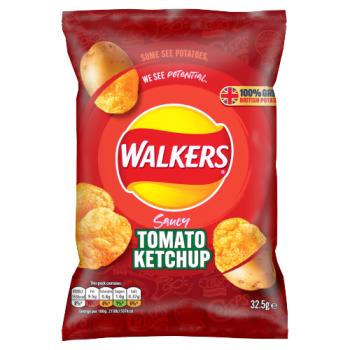 Walkers Tomato Ketchup Crisps 32.5g