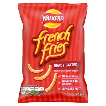 Walkers French Fries Ready Salted Snacks Crisps 21g