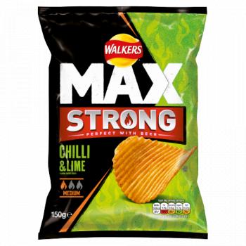 Walkers Max Strong Chilli & Lime Sharing Crisps 150g
