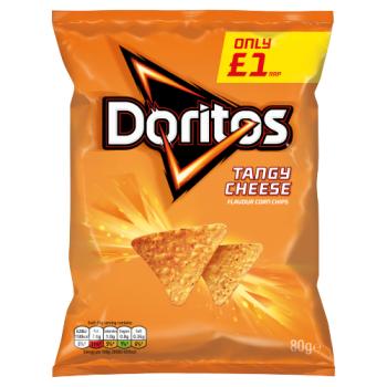 Doritos Tangy Cheese Tortilla Chips £1 PMP 80g