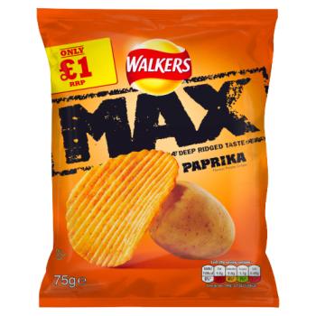 Walkers Max Paprika Pm100