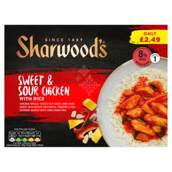 Sharwood's Sweet & Sour Chicken with Rice 375g