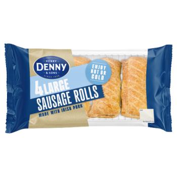 Henry Denny & Sons 4 Large Sausage Rolls 240g