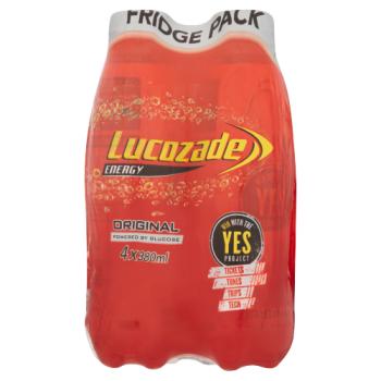 Lucozade Energy Original Fridge Pack 4 x 380ml