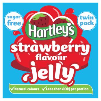 Hartley's Strawberry Flavour Jelly Sugar Free Twin Pack 23g