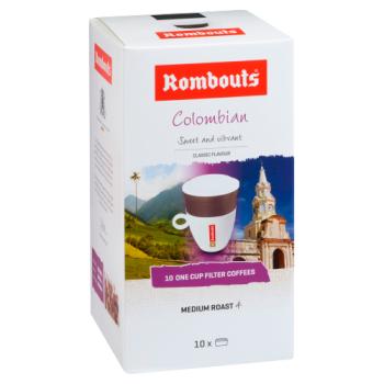 Rombouts Colombian Pure Ground Filter Coffee 10 x 6.2g