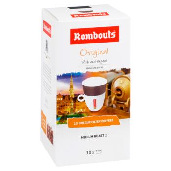 Rombouts Original Pure Ground Filter Coffee 10 x 6.2g