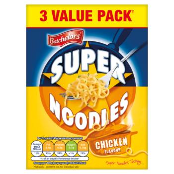 Batchelors Super Noodles Chicken Flavour 3 x 90g (270g)
