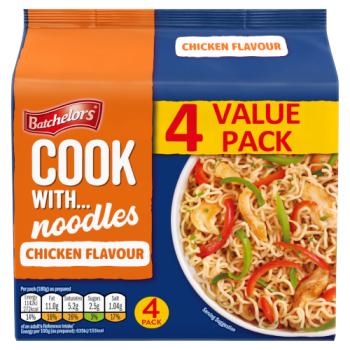 Batchelors Cook with Noodles Chicken Flavour 4 x 60g (240g)