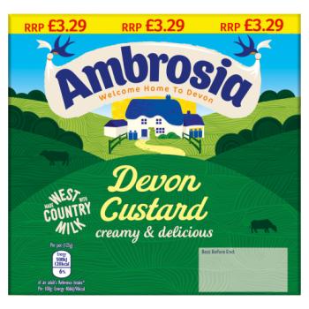 Ambrosia Devon Custard 4 x 125g (500g)