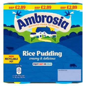 Ambrosia Rice Pudding 4 x 120g (480g)