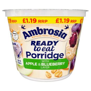Ambrosia Ready to Eat Porridge with Apple & Blueberry Layer 210g