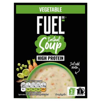 Fuel10k 3 Vegetable Instant Soup 65g