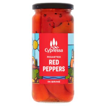 Cypressa Roasted Red Peppers in Brine 465g