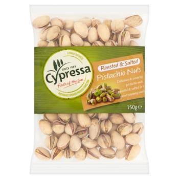 Cypressa Roasted & Salted Pistachio Nuts 150g