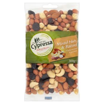 Cypressa Mixed Nuts & Raisins 300g
