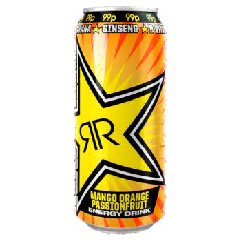 Rockstar Juiced Mango, Orange & Passion Fruit 500ml Can PMP 99p