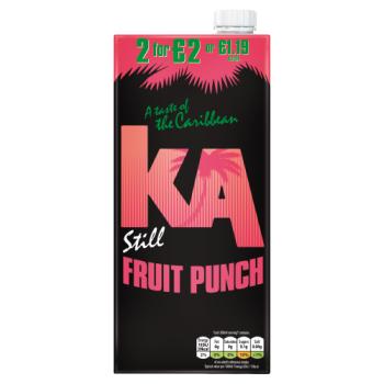 KA Still Fruit Punch Juice 1 L, PMP £1.19 or 2 for £2