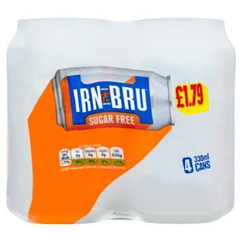 Irn Bru Sugar Free Pm&#163;1.79 4pk