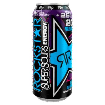 Rockstar Supersours Blue Raspberry 500ml Can