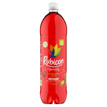Rubicon Spring Strawberry Kiwi Flavoured Sparkling Spring Water 1.5 Litre