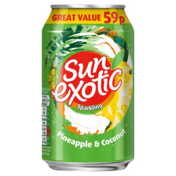 Sun Exotic Pineapple& Coconut 330ml