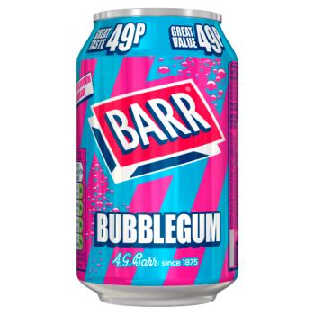 Barr Bubblegum 330ml Can, Pmp 49p