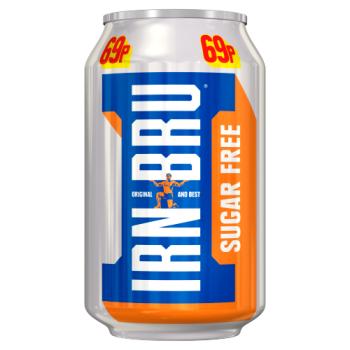 IRN-BRU Sugar Free 330ml Can PMP 69p